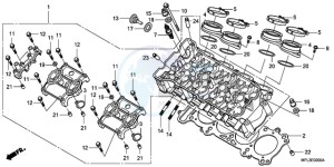 CBR1000RA9 ED / ABS REP drawing CYLINDER HEAD