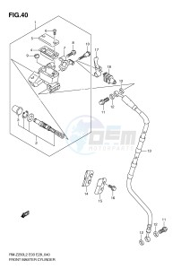 RM-Z250 (E03) drawing FRONT MASTER CYLINDER