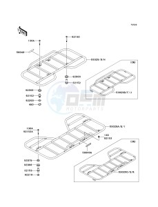 KVF 360 A [PRAIRIE 360 4X4] (A6F-A9F) A8F drawing CARRIER-- S- -