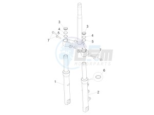 Medley 150 4T ie ABS (EMEA) drawing Fork's components (Kayaba)