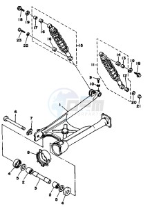 XV VIRAGO 535 drawing REAR ARM