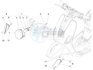 LX 150 4T 3V ie E3 Vietnam drawing Head lights - Turn signal lamps