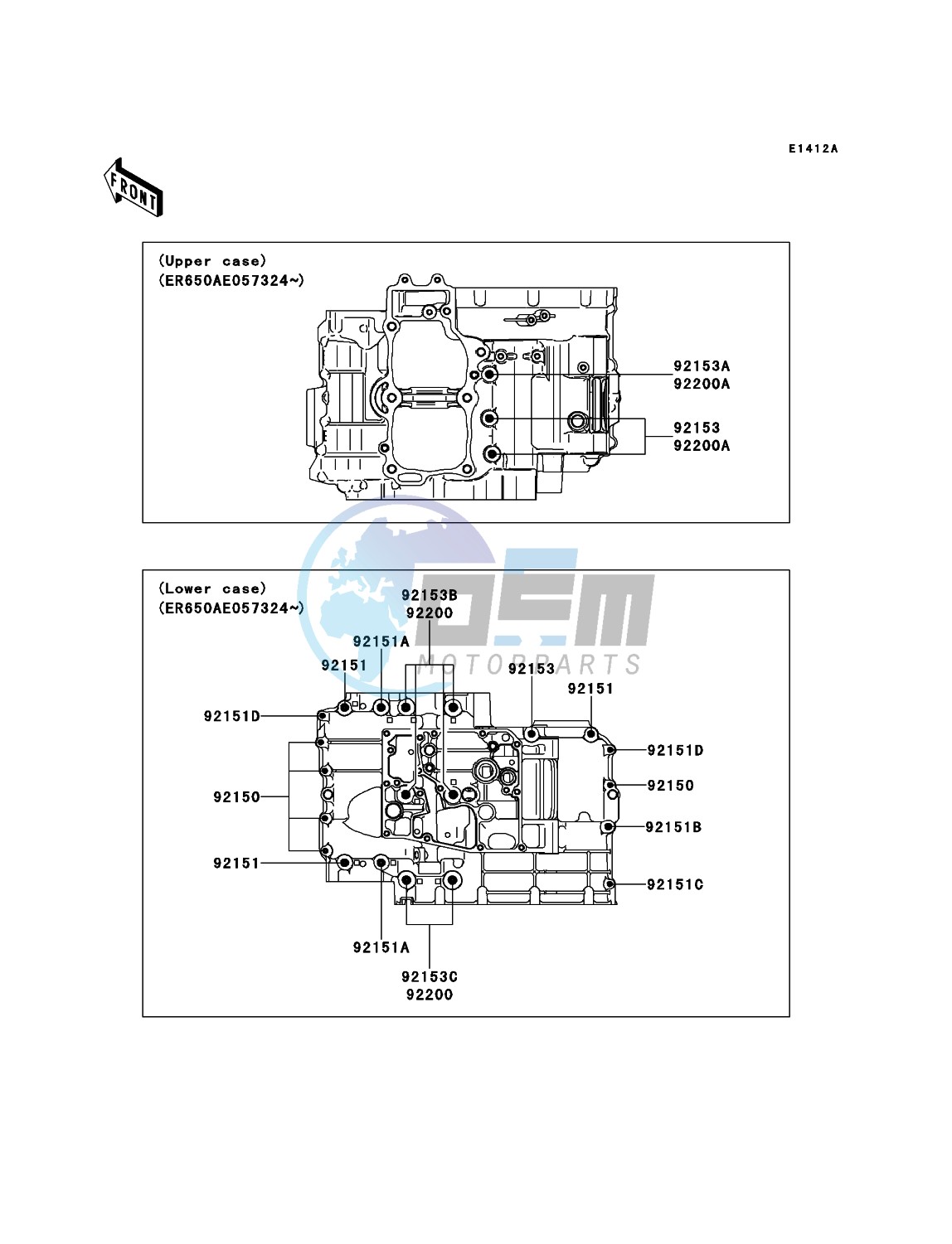 Crankcase Bolt Pattern