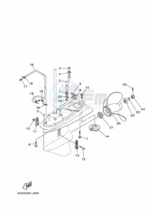 F100BETX drawing PROPELLER-HOUSING-AND-TRANSMISSION-2