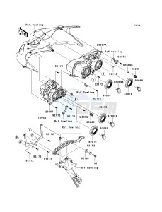 ZX 1400 A [NINJA ZX-14] (A6F-A7FA) A7F drawing HEADLIGHT-- S- -