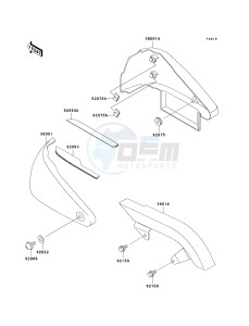 VN 800 A [VULCAN 800] (A6-A9) [VULCAN 800] drawing SIDE COVERS_CHAIN COVER