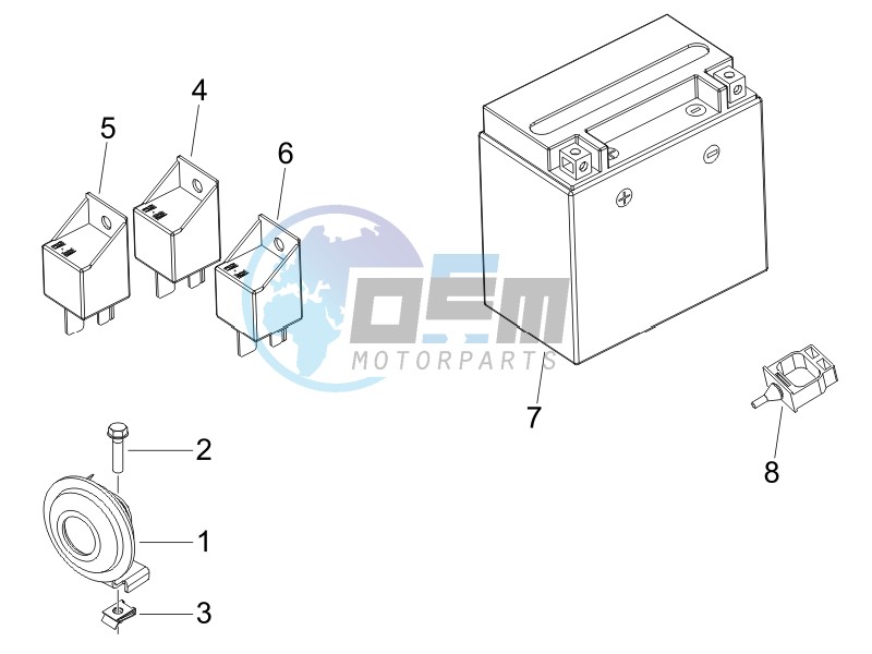 Remote control switches - Battery - Horn