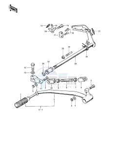 KH 400 A (A3-A5) drawing GEAR CHANGE MECHANISM -- 76-78 A3_A4_A5- -