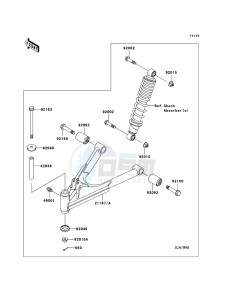 KLF250 KLF250A6F EU GB drawing Front Suspension