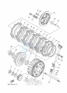 FZN250 (B8H4) drawing CLUTCH