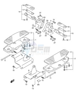 VL1500 (E2) drawing FOOTREST