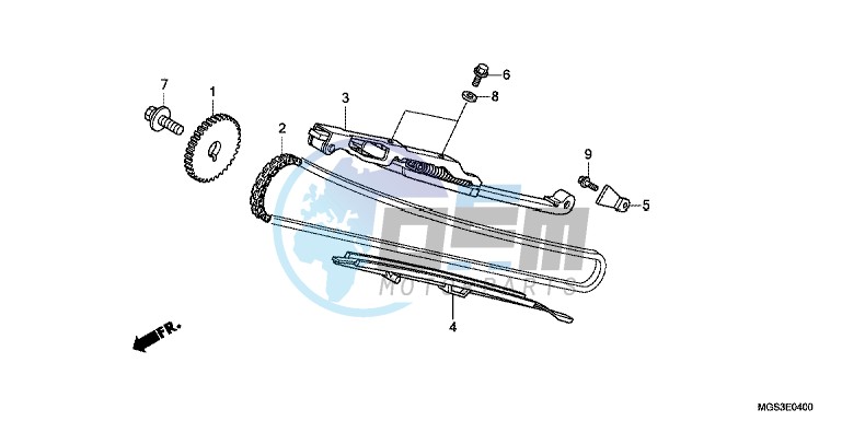 CAM CHAIN/ TENSIONER