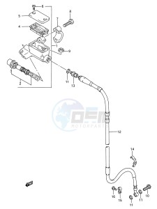 RM250 (E28) drawing FRONT MASTER CYLINDER (MODEL N)