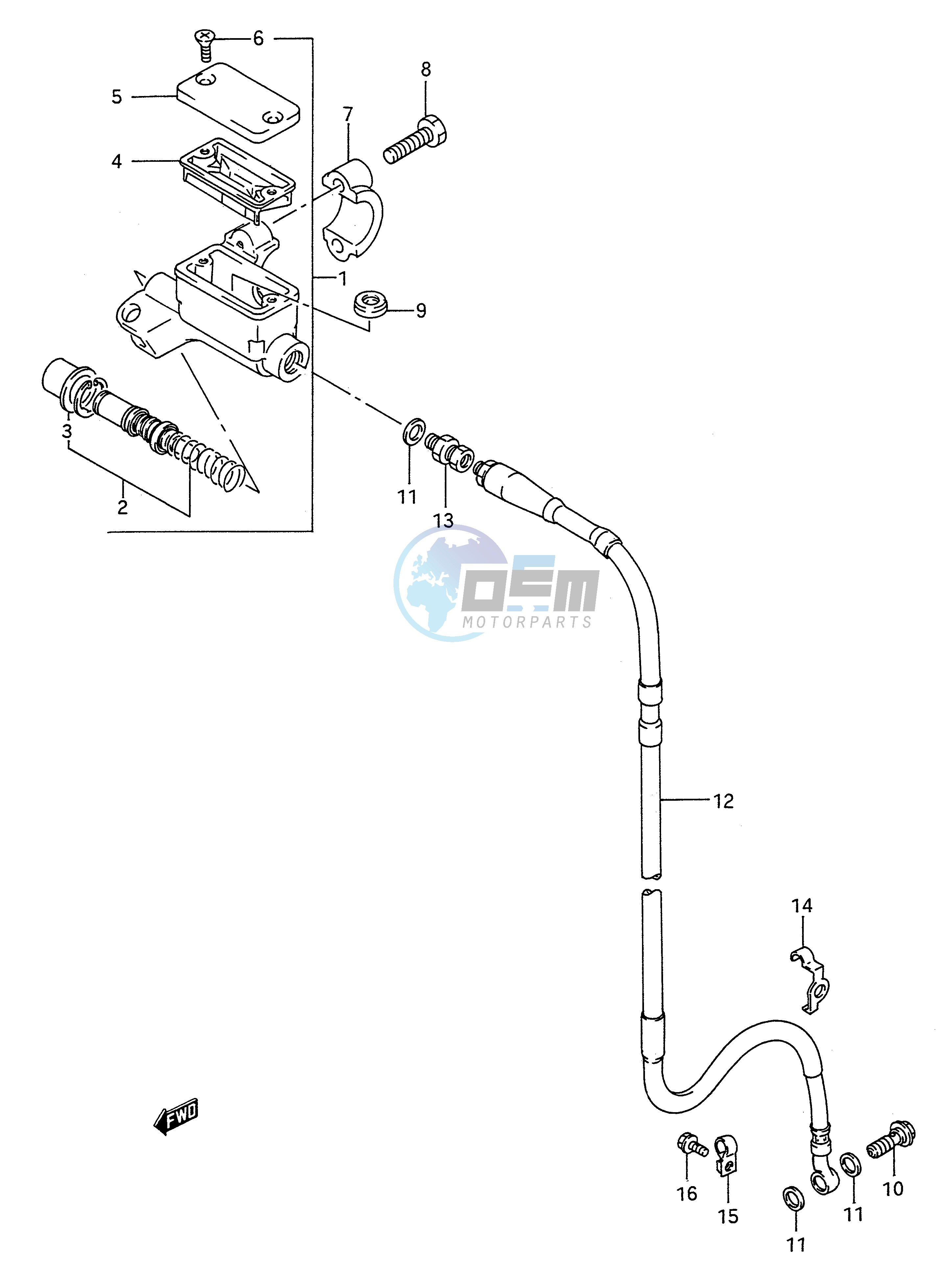 FRONT MASTER CYLINDER (MODEL N)