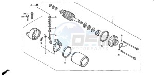 CBR900RR drawing STARTING MOTOR (CBR900RR2,3)