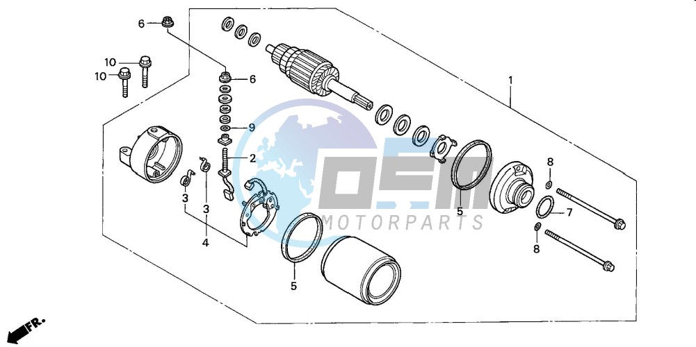 STARTING MOTOR (CBR900RR2,3)