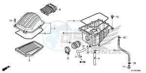 CBR125RSF CBR125RS E drawing AIR CLEANER