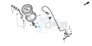 VT750DC SHADOW drawing METER