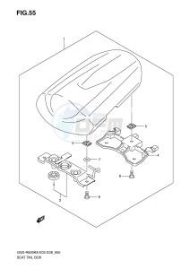 GSX-R600 (E3-E28) drawing SEAT TAIL BOX