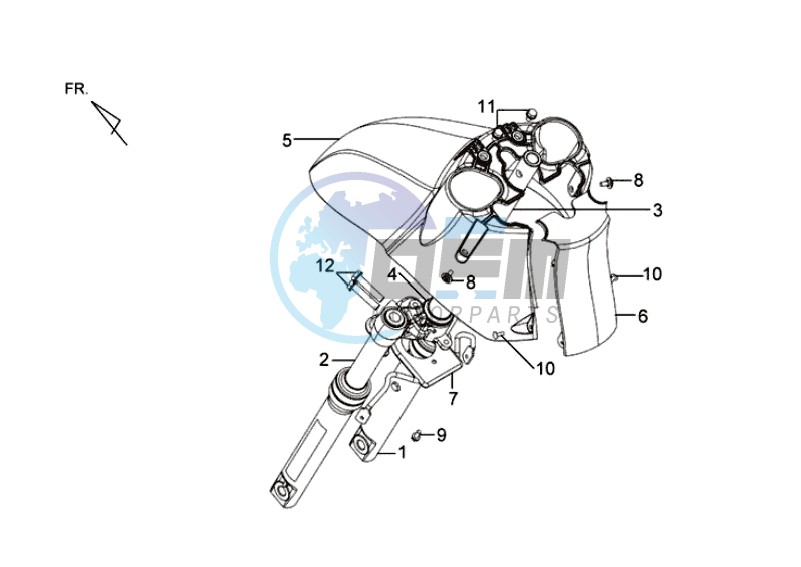 FRONT FENDER / FRONT FORK/ CENTRAL STAND