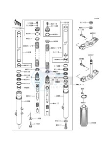 KX 80 R [KX80] (R6-R7) [KX80] drawing FRONT FORK