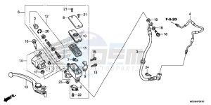 VFR1200XDH 2ED - (2ED) drawing FR. BRAKE MASTER CYLINDER