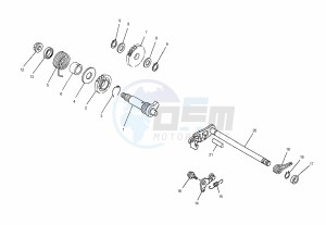 YAMAHA 125 4T EURO 3 ENGINE drawing T07