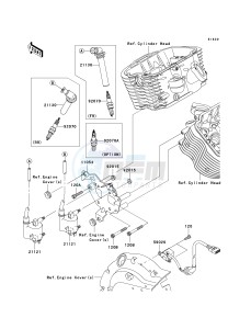 VN 900 C [VULCAN 900 CUSTOM] (7F-9FA) C8F drawing IGNITION SYSTEM