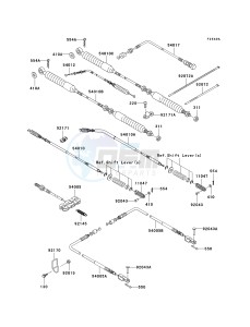 KAF 620 E [MULE 3010 4X4] (E6F-E8F) E8F drawing CABLES-- JK1AFCE1 6B543664 - - -