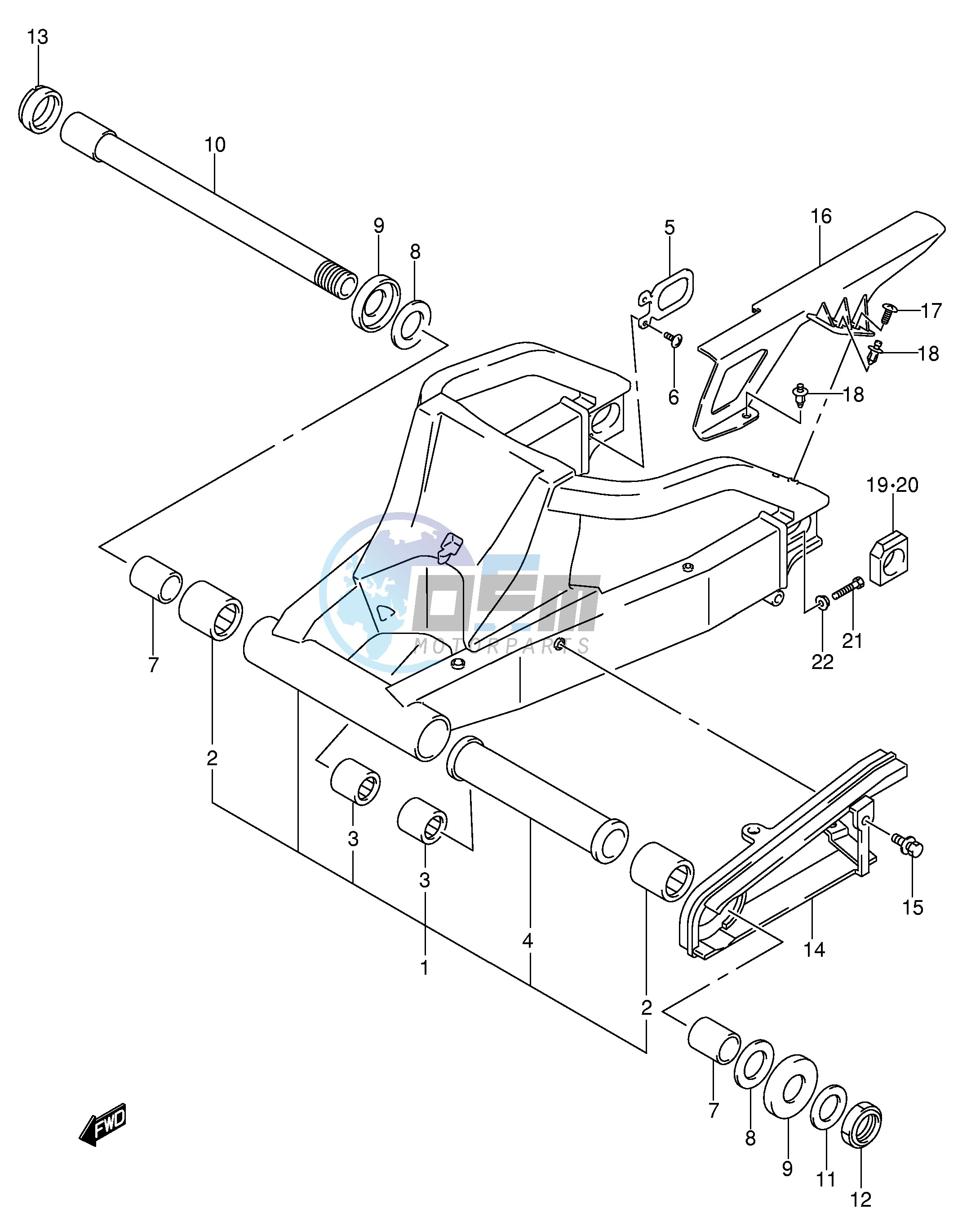 REAR SWINGING ARM