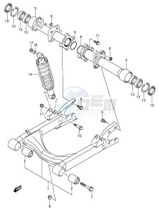 LT-F400 (P24) drawing REAR SWINGINGARM