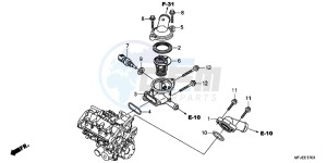 CBR600RRC drawing THERMOSTAT