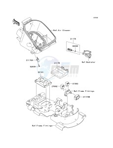 KVF 750 E [BRUTE FORCE 750 4X4I NRA OUTDOORS] (E8F-E9FA) E9FA drawing FUEL INJECTION