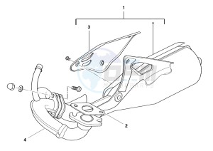 Ark AC 45 Blue-Matt Black 50 drawing Silencer