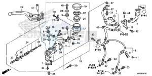 CBR1000RAG CBR1000 - Fireblade ABS Europe Direct - (ED) drawing FRONT BRAKE MASTER CYLINDER ( CBR1000RA/ SA)