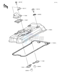 NINJA 650 EX650KJFA XX (EU ME A(FRICA) drawing Cylinder Head Cover