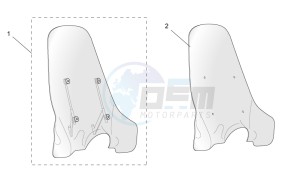 Scarabeo 50 4t 2v e2 drawing Acc. - Windshields