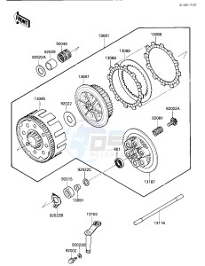 KX 500 C [KX500] (C1) [KX500] drawing CLUTCH