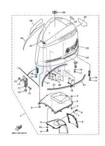 LF350TUR-2009 drawing FAIRING-UPPER