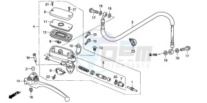 CBF1000A drawing CLUTCH MASTER CYLINDER