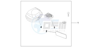 CBF500 drawing TOP BOX 35L