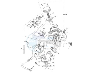 YP R X-MAX SPORT 250 drawing THROTTLE BODY