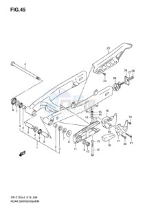 DR-Z125 EU drawing REAR SWINGINGARM