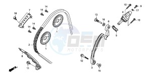 CBF600NA drawing CAM CHAIN/TENSIONER (CBF600S8/SA8/N8/NA8)