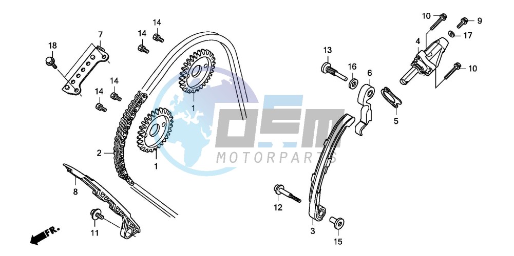 CAM CHAIN/TENSIONER (CBF600S8/SA8/N8/NA8)