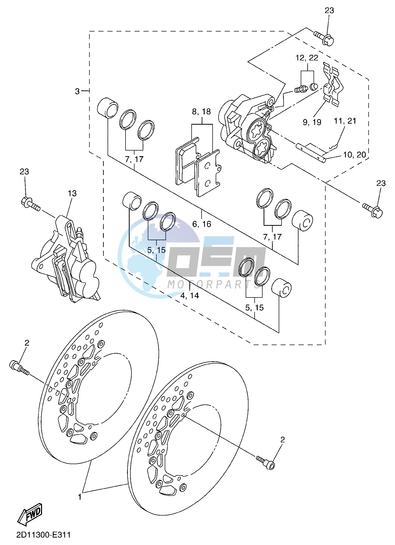 FRONT BRAKE CALIPER