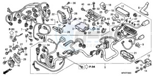 CB1000RA France - (F / CMF) drawing WIRE HARNESS