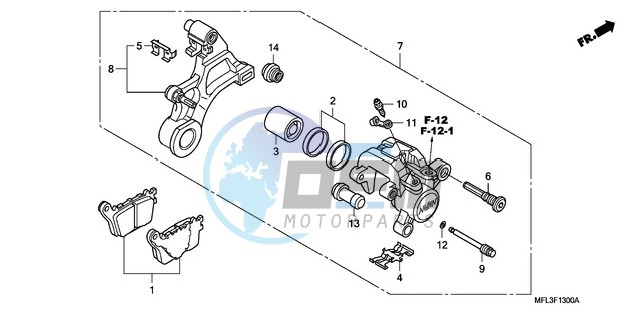 REAR BRAKE CALIPER