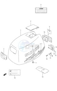 DF 9.9 drawing Engine Cover