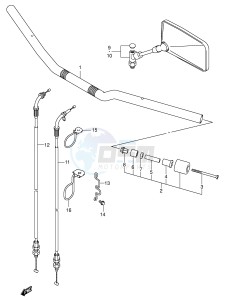 SV1000 (E2) drawing HANDLEBAR (SV1000 U1 U2)